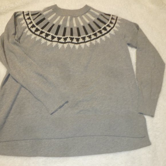 Eddie Bauer - NWOT Tunic Raglan  Sweater w/Crewneck decor  size L - Picture 2 of 11